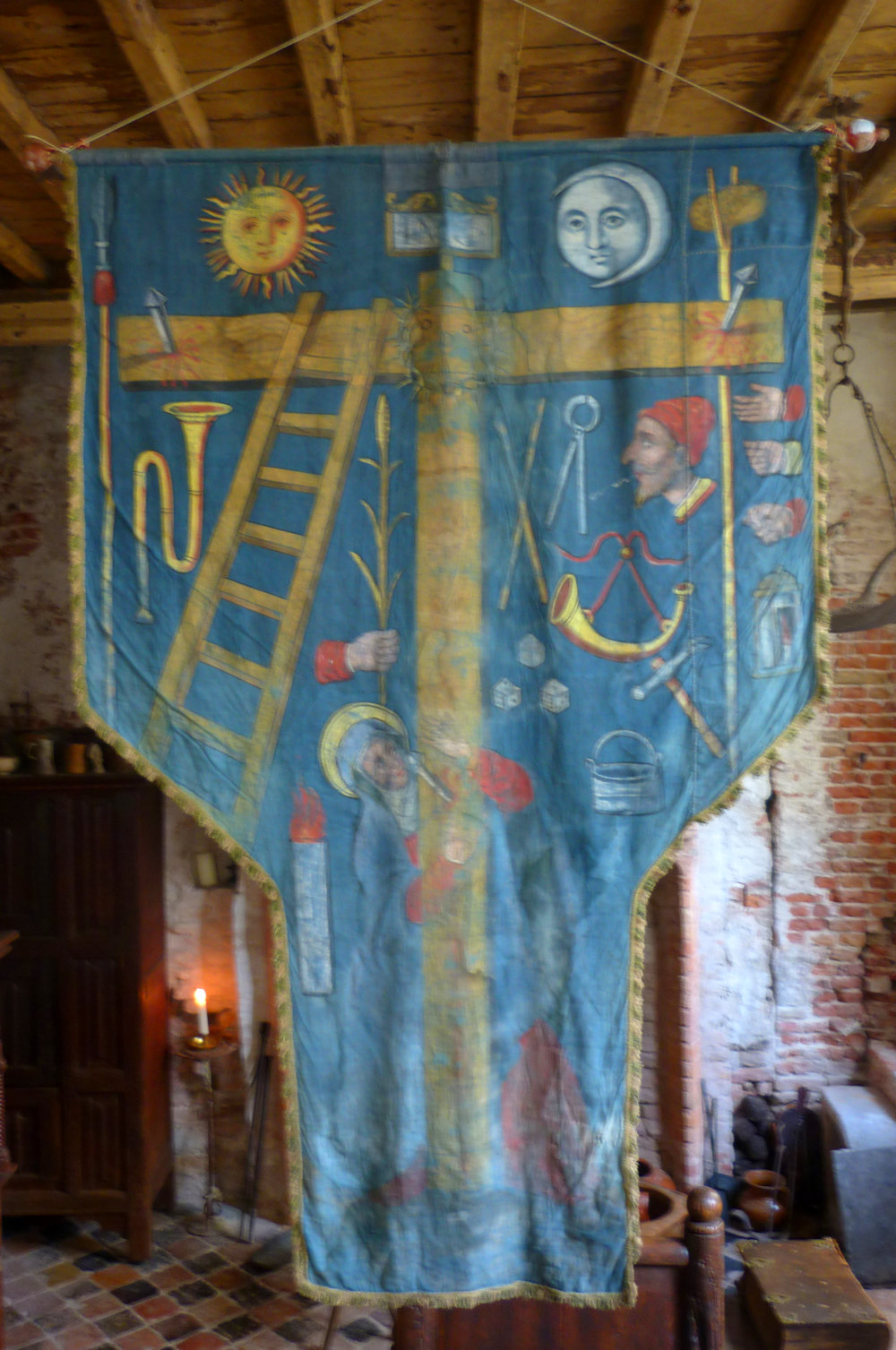 A Catholic banner